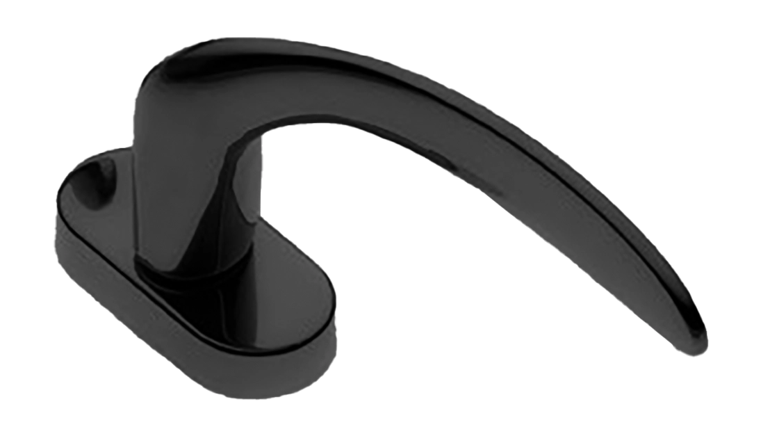 Ручка оконная COBRA W1 NERO, цвет - черный фото купить Омск