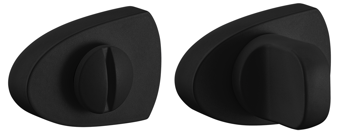 Завертка сантехническая LUX-WC-UN NERO-ST цвет - черный soft-touch фото купить Омск