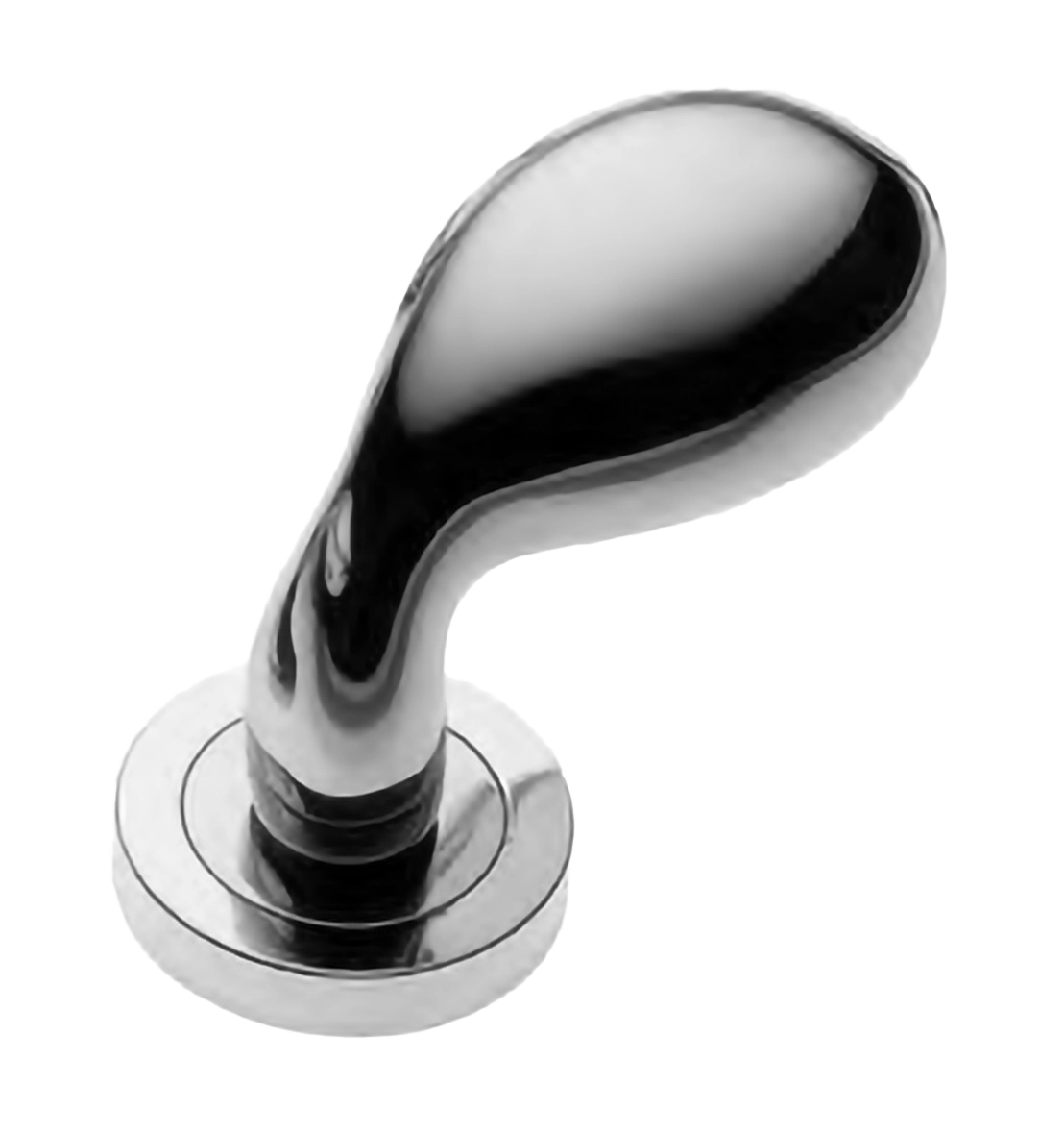 Ручка дверная AIR-2 R2 CRO раздельная на круглой розетке, цвет хром, латунь фото купить Омск