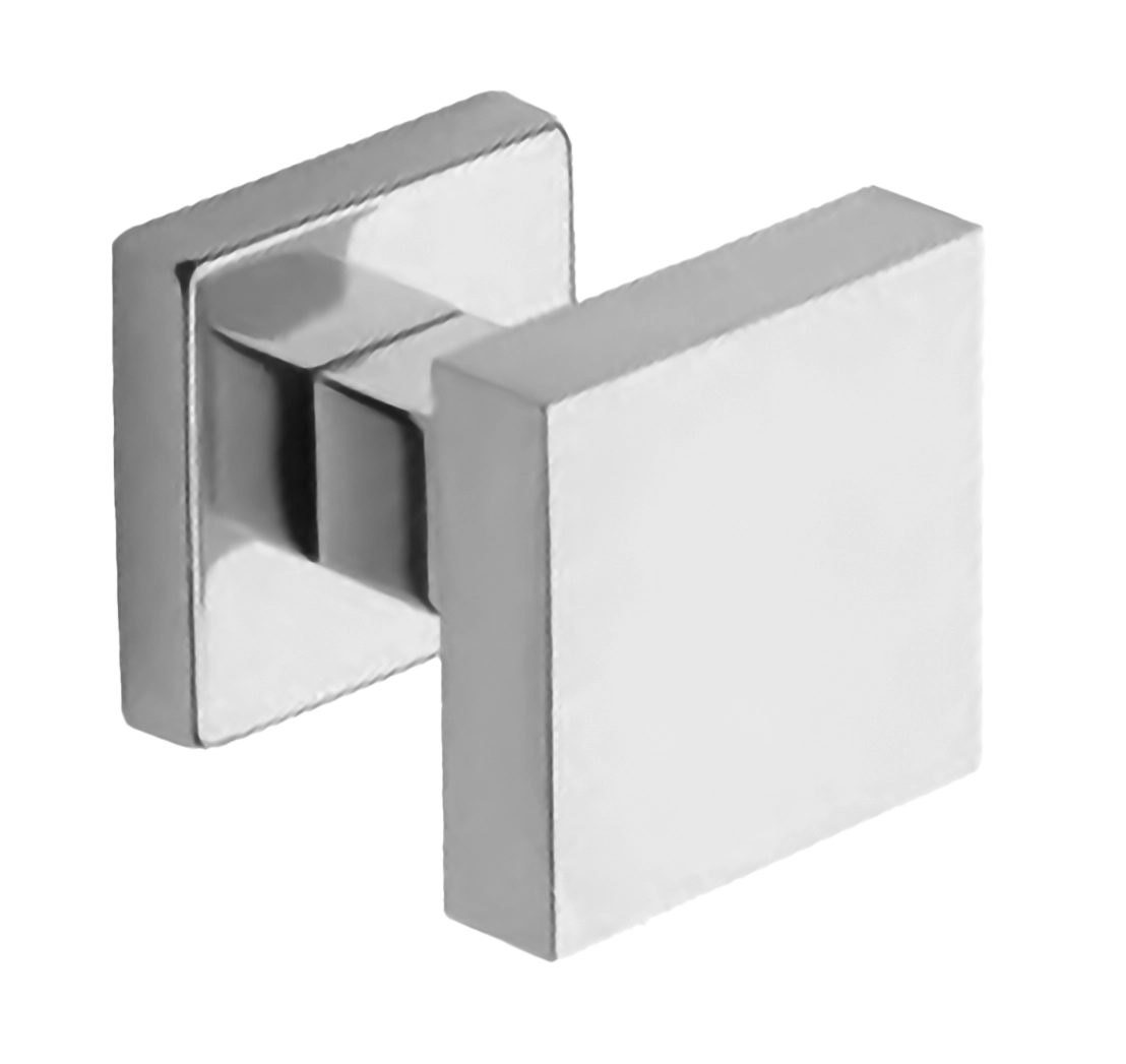 Поворотная ручка-кноб ART.QU30 CRO на квадратной розетке, цвет хром, латунь фото купить Омск