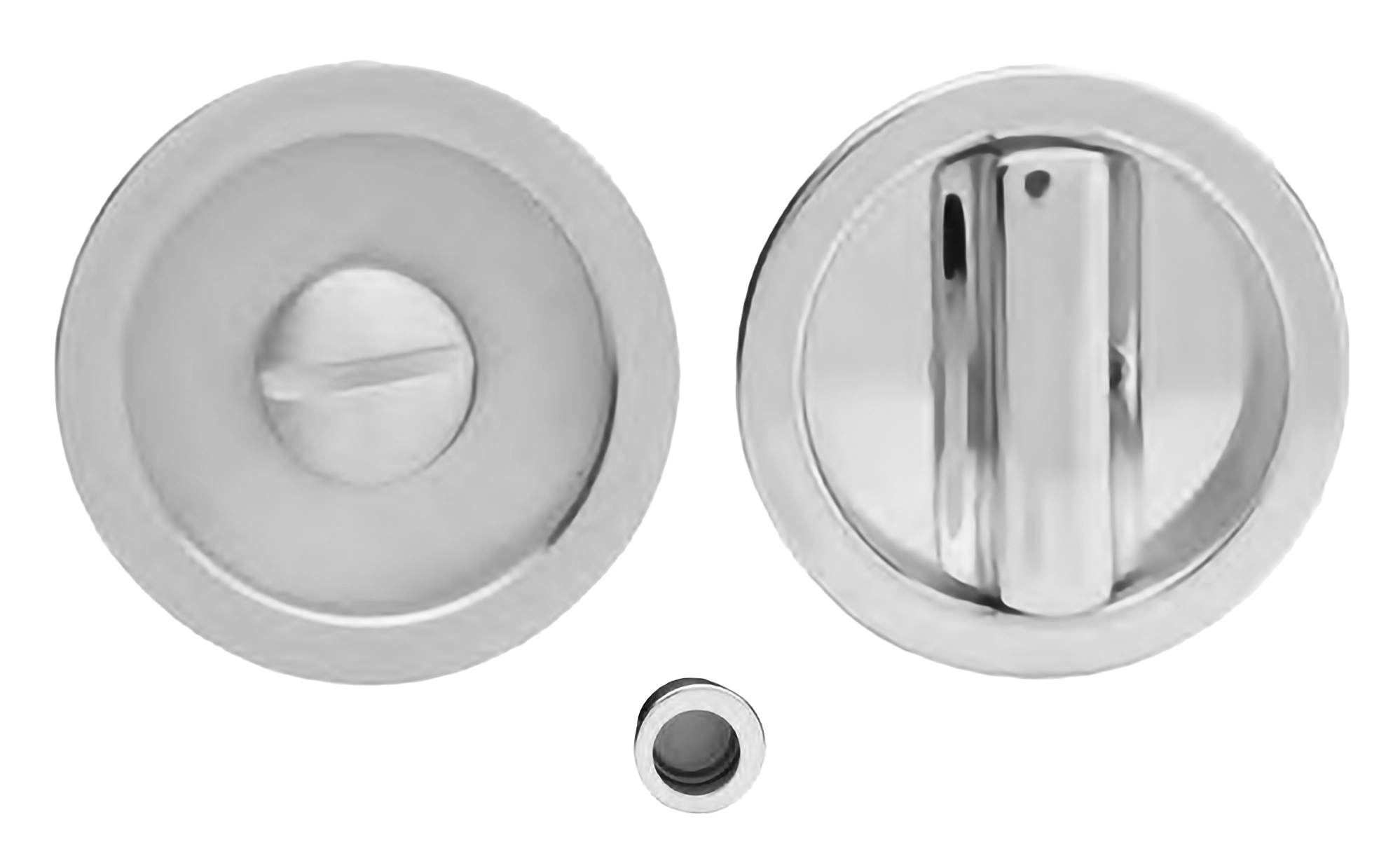 Ручка для раздвижной двери ART.55/A CRO с заверткой WC и пальчиковой ручкой, цвет - хром фото купить Омск