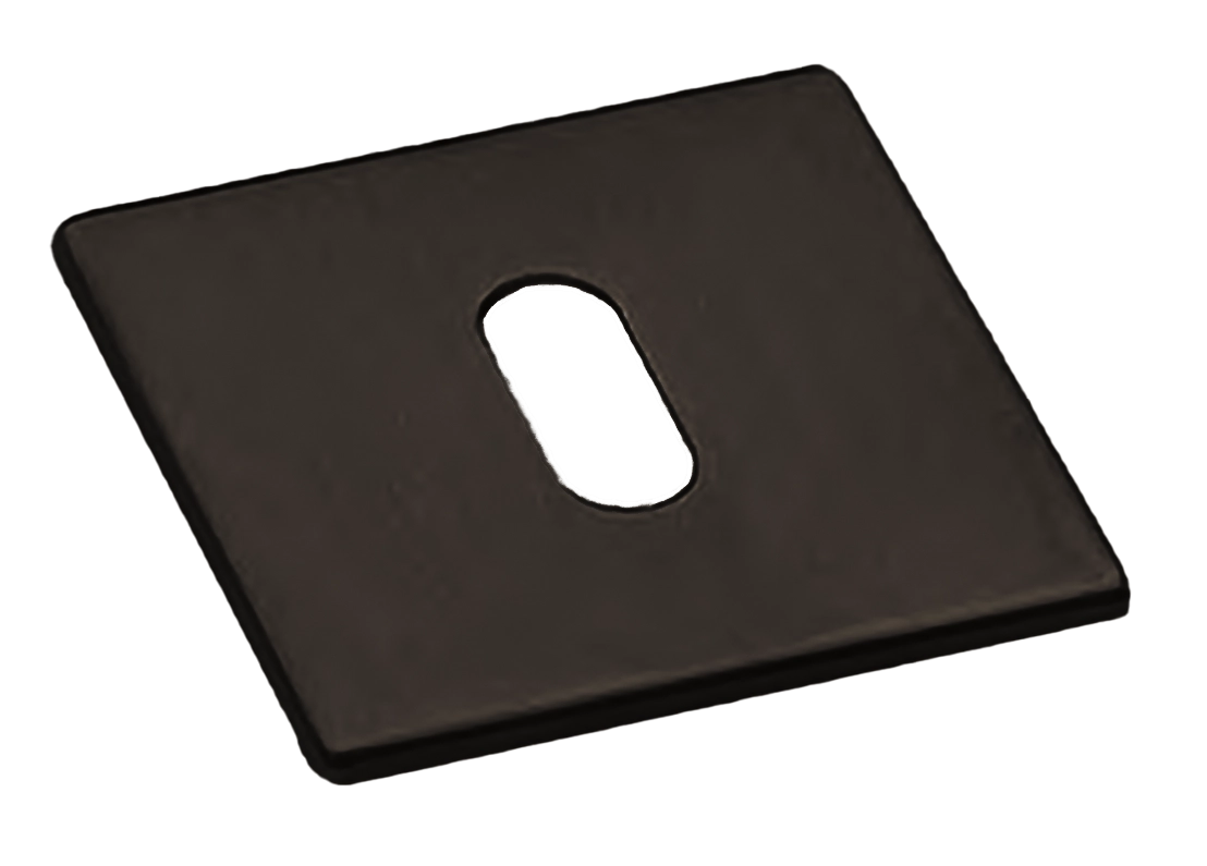Накладка на ключевой цилиндр LUX-FK-S5 ANT на квадратной розетке под ключ буратино, цвет - антрацит фото купить Омск