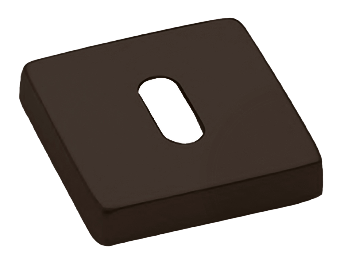 Накладка на ключевой цилиндр LUX-FK-S4-E ANT на квадратной розетке под ключ буратино, цвет - антрацит фото купить Омск