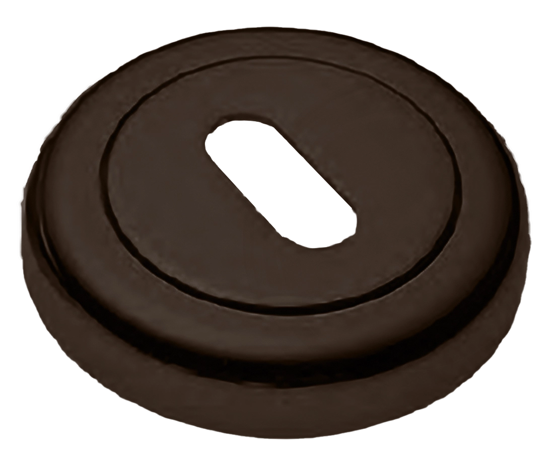 Накладка на ключевой цилиндр LUX-FK-R4 ANT на круглой розетке под ключ буратино, цвет - антрацит фото купить Омск