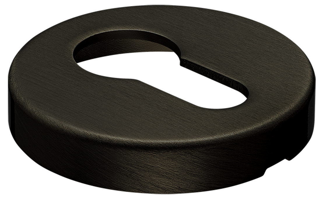 Накладка на ключевой цилиндр LUX-KH-R6 ANT на круглой розетке, цвет - антрацит фото купить в Омске