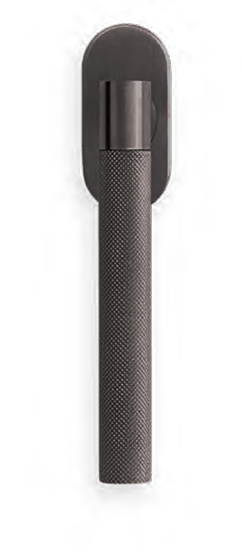 Ручка оконная HIDE TIME W1 ANT на прямоугольной розетке, цвет антрацит, латунь фото купить Омск