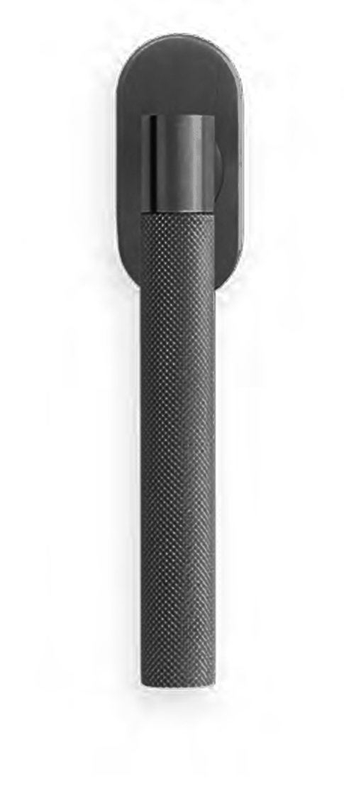 Ручка оконная HIDE TIME W1 NERO на прямоугольной розетке, цвет черный, латунь фото купить Омск