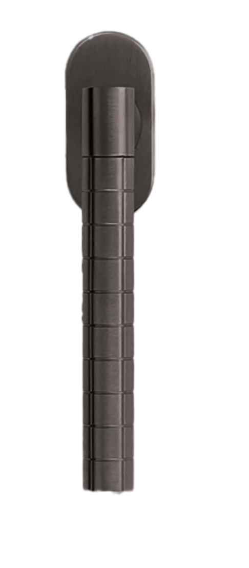 Ручка оконная HIDE VOLUME W1 ANT на прямоугольной розетке, цвет антрацит, латунь фото купить Омск