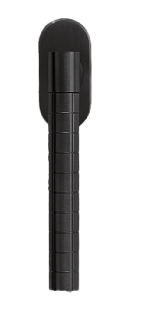 Ручка оконная HIDE VOLUME W1 NERO на прямоугольной розетке, цвет черный, латунь фото купить Омск