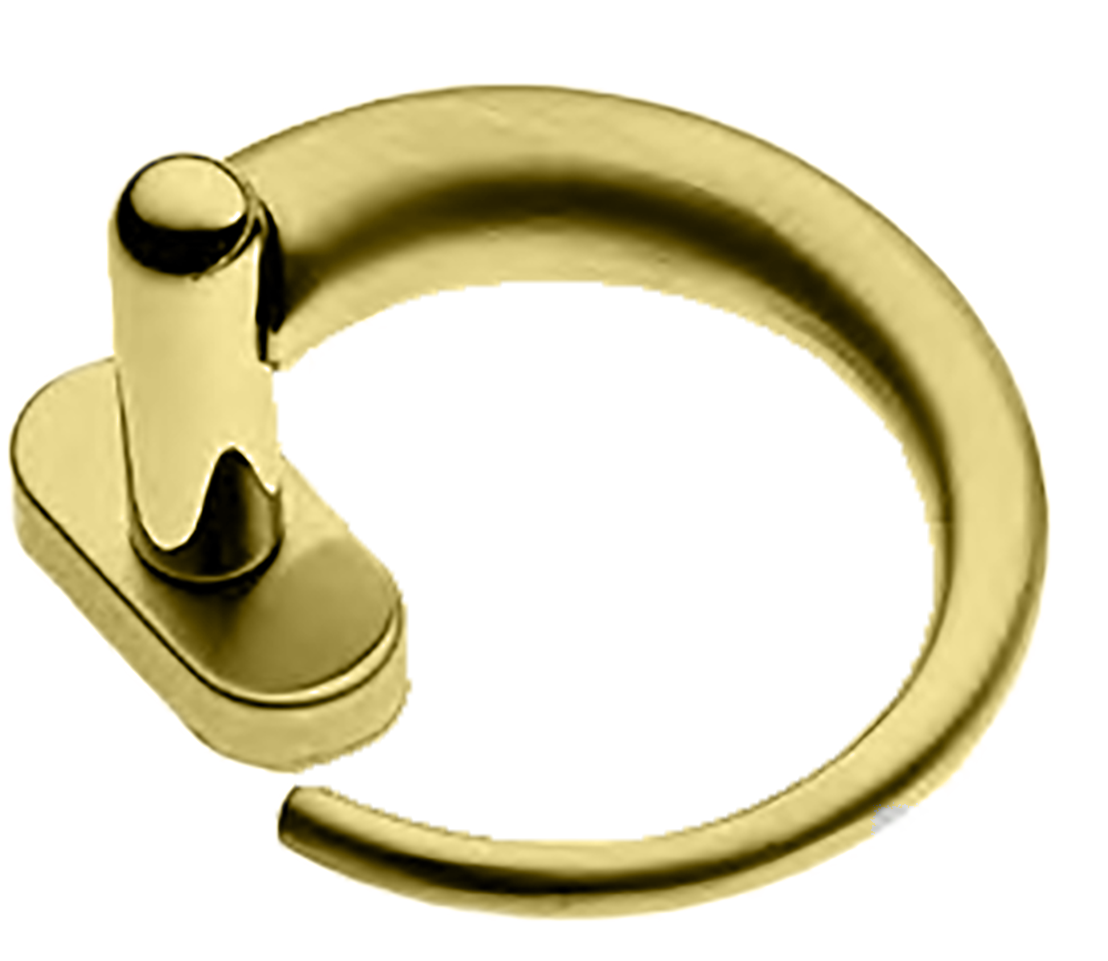 Ручка оконная LANGOUST W1 OTL на прямоугольной розетке, цвет золото, латунь фото купить Омск