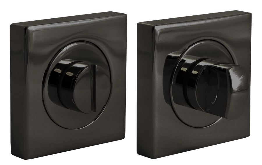 LUX-WC-S2 NIN, завертка сантехническая на квадратной розетке, цвет - черный никель фото купить Омск