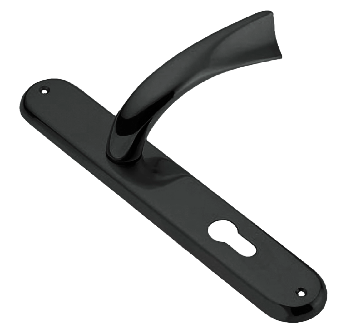 Ручка дверная на планке TENDER PL NIN, цвет черный никель, латунь фото купить в Омске