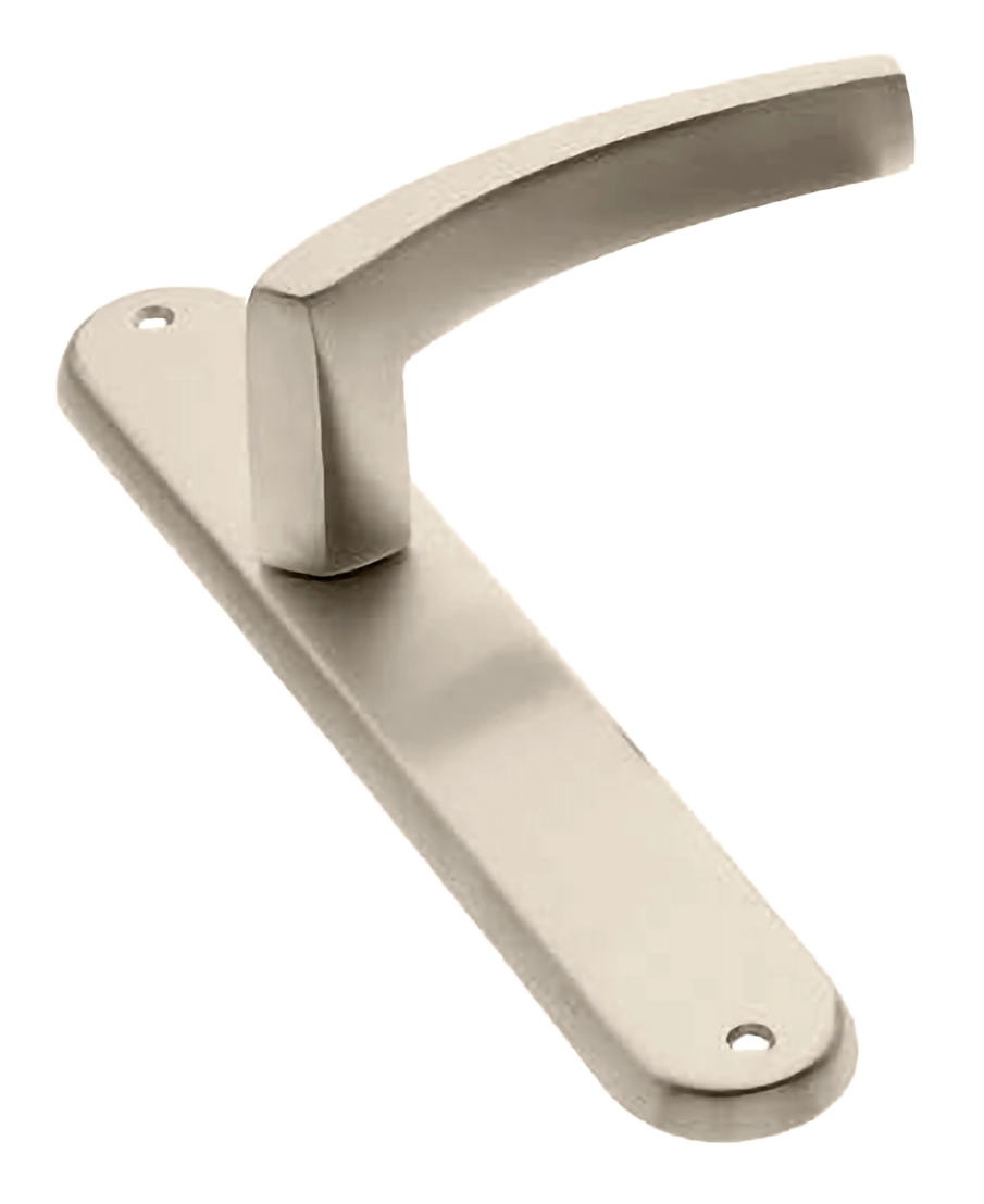 Ручка дверная на планке WIND PL NIS, цвет матовый никель, латунь фото купить в Омске