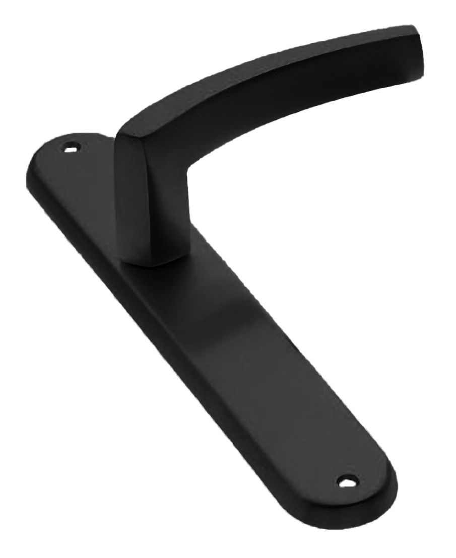 Ручка дверная на планке WIND PL NERO, цвет черный, латунь фото купить в Омске