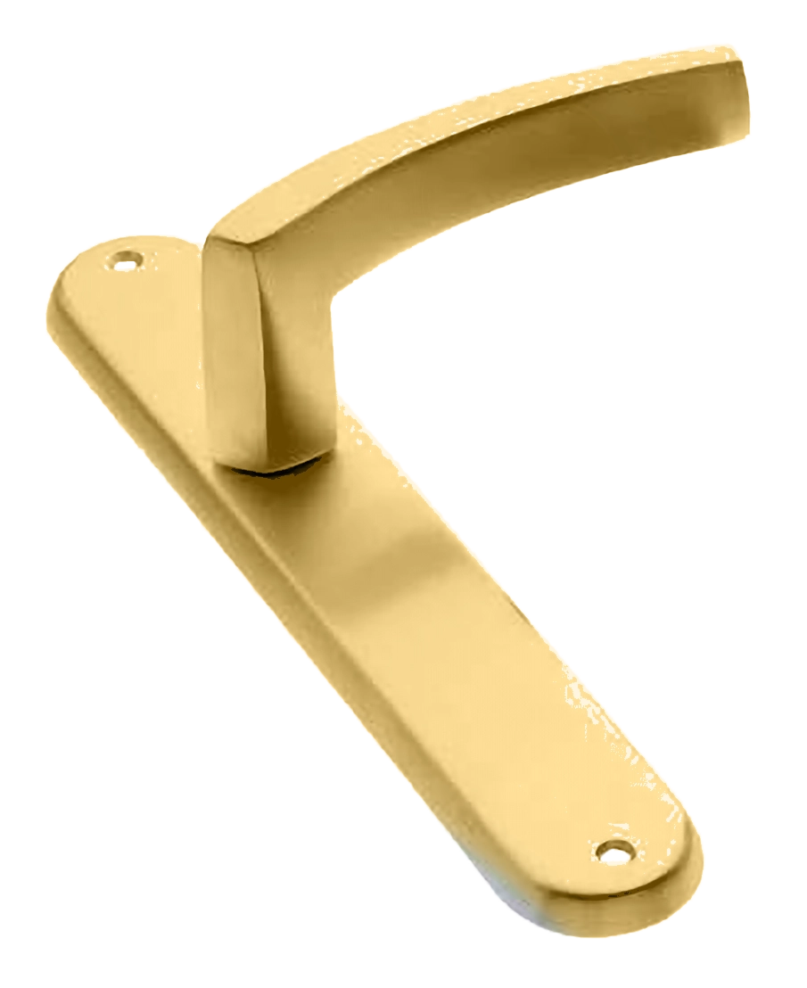 Ручка дверная на планке WIND PL OSA, цвет матовое золото, латунь фото купить в Омске