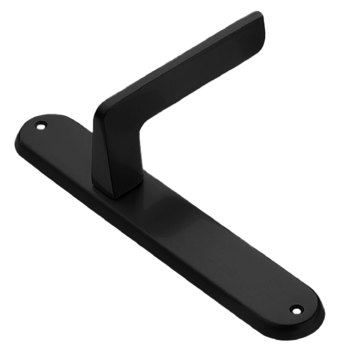 Ручка дверная на планке ROCK PL NERO, цвет черный, латунь фото купить в Омске