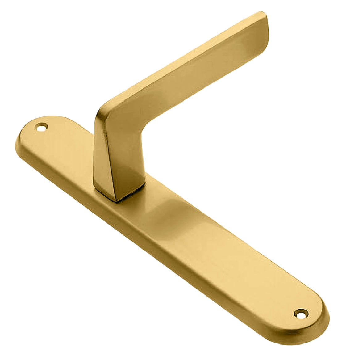 Ручка дверная на планке ROCK PL OSA, цвет матовое золото, латунь фото купить в Омске