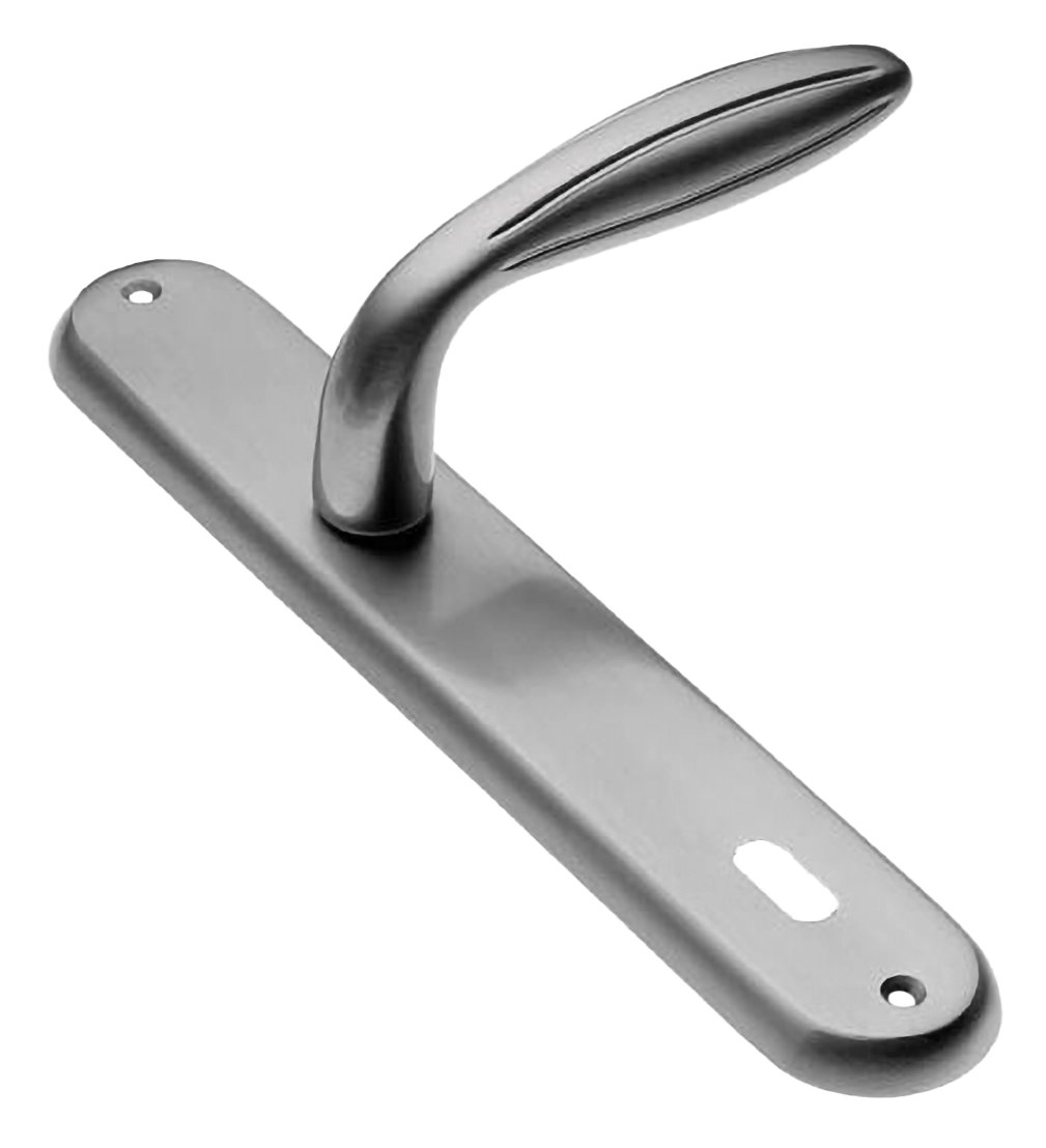 Ручка дверная на планке BUD PL CSA, цвет матовый хром, латунь фото купить в Омске