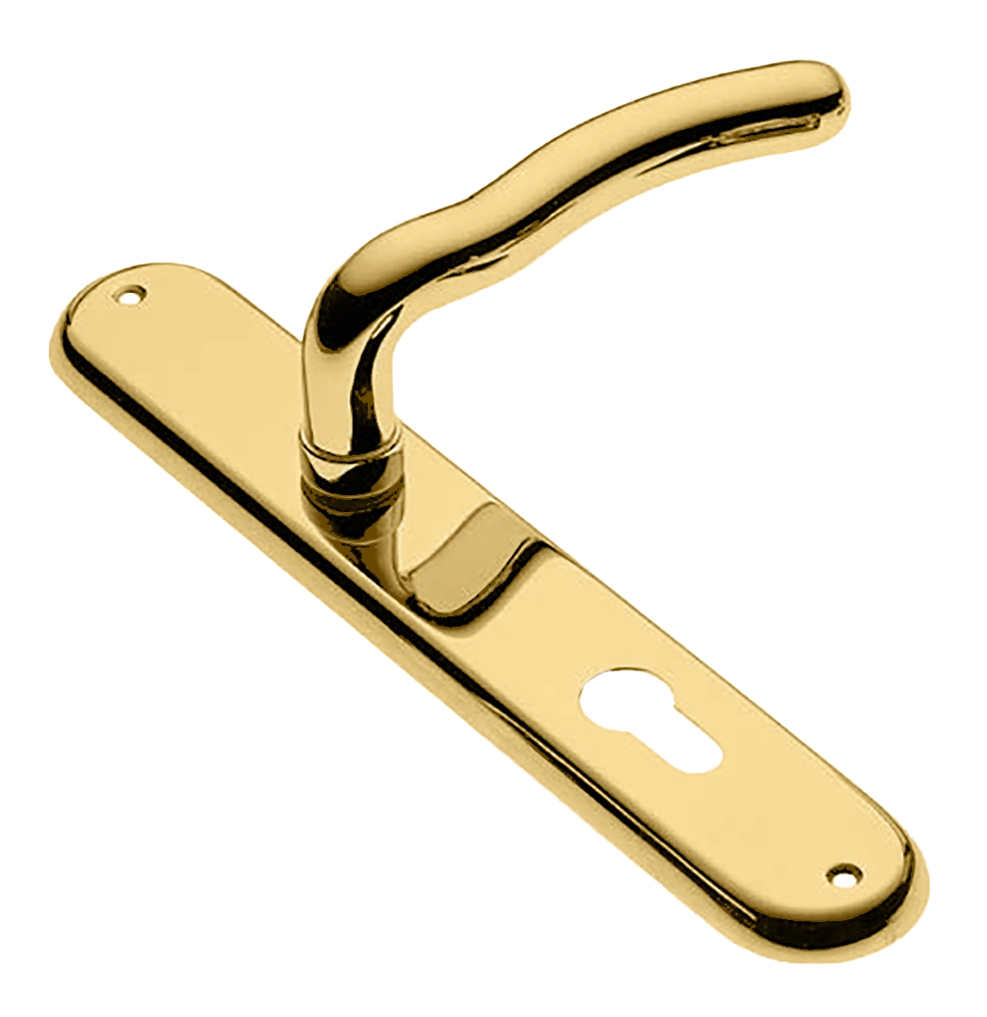 Ручка дверная на планке SNAKE PL OTL, цвет золото, латунь фото купить в Омске