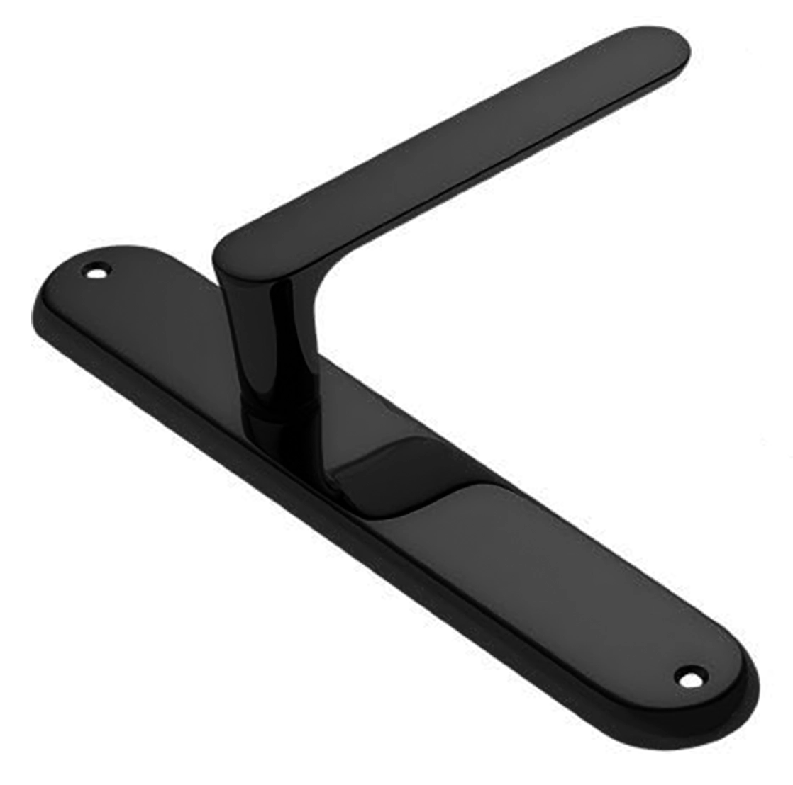 Ручка дверная на планке LE BOAT PL NERO, цвет черный, латунь фото купить в Омске