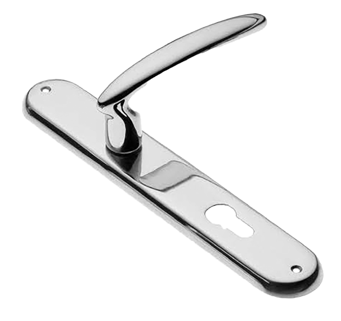 Ручка дверная на планке FLAMINGO PL CRO, цвет хром, латунь фото купить в Омске