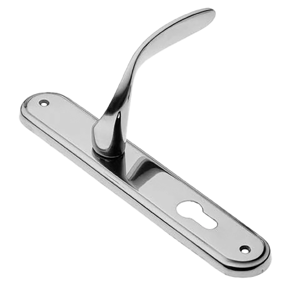 Ручка дверная на планке COBRA PL CRO, цвет хром, латунь фото купить в Омске