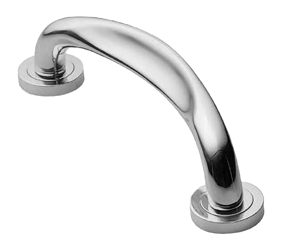 Ручка-скоба дверная RAFT PH CRO на круглой розетке, цвет хром, латунь фото купить в Омске