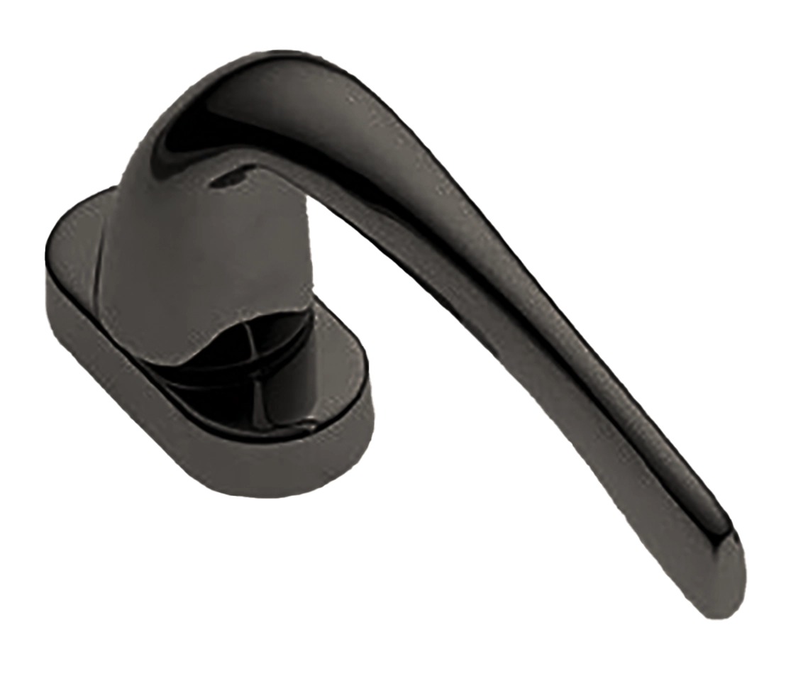 Ручка оконная LE MANS W1 NIN на прямоугольной розетке с 4-х позицион. механизмом, цвет черный никель, латунь фото купить в Омске