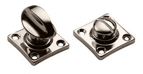 Завертка сантехническая LUX-WC-RIVA NIK на квадратной розетке цвет никель, ЦАМ фото купить в Омске