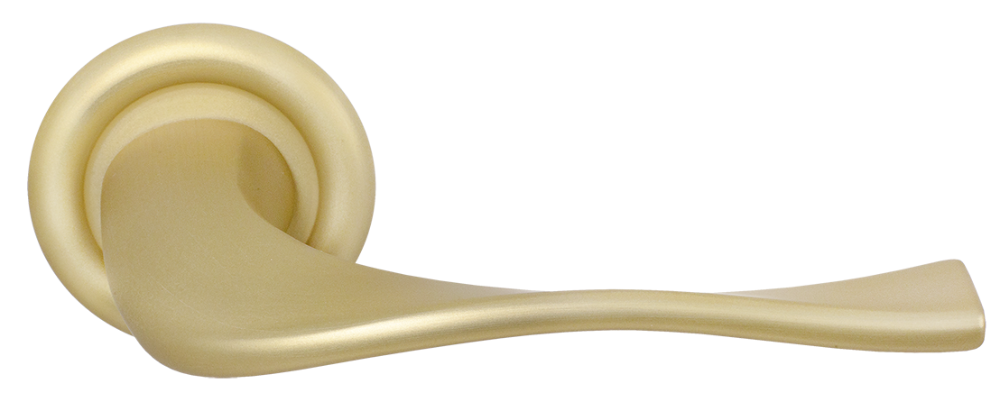 Ручка дверная SKYSCRAPER R7 AH на круглой розетке, цвет Осенний мёд/Autumn Honey фото купить Омск