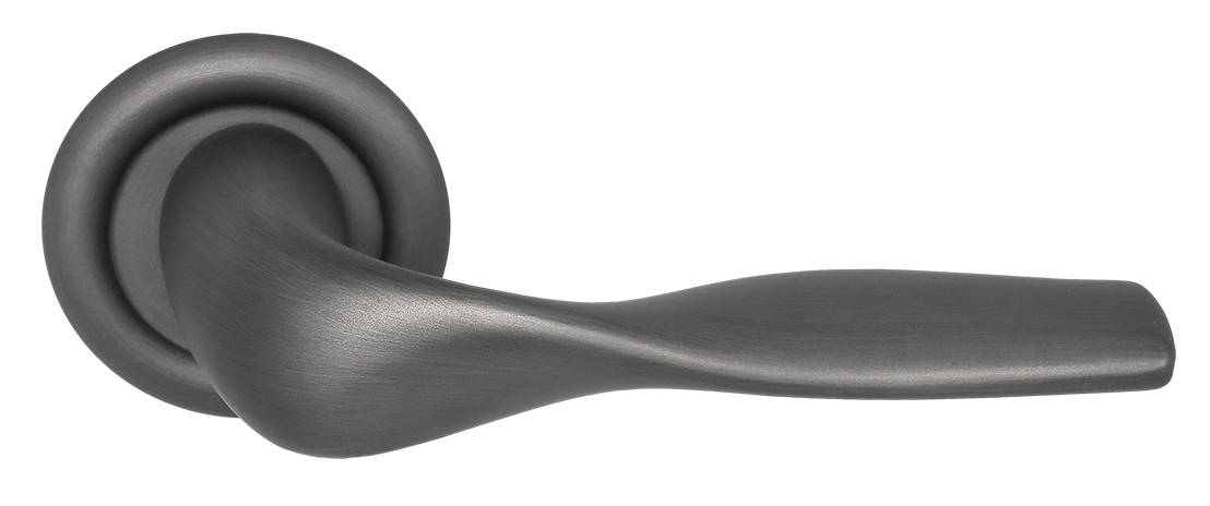 Ручка дверная LVB R7 SST на круглой розетке, цвет Летняя гроза/Summer Storm фото купить Омск