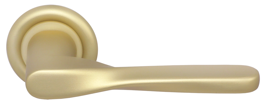 Ручка дверная THE OLYMPICS R7 AH на круглой розетке, цвет Осенний мёд/Autumn Honey фото купить Омск