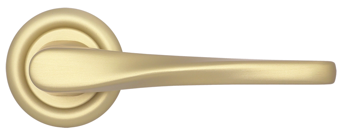 Ручка дверная THE OLYMPICS R7 AH на круглой розетке, цвет Осенний мёд/Autumn Honey фото купить в Омске