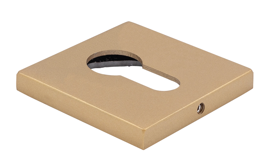 Накладка на замок MH-KH-S6 FTG под евроцилиндр, цвет матовое итальянское золото фото купить Омск