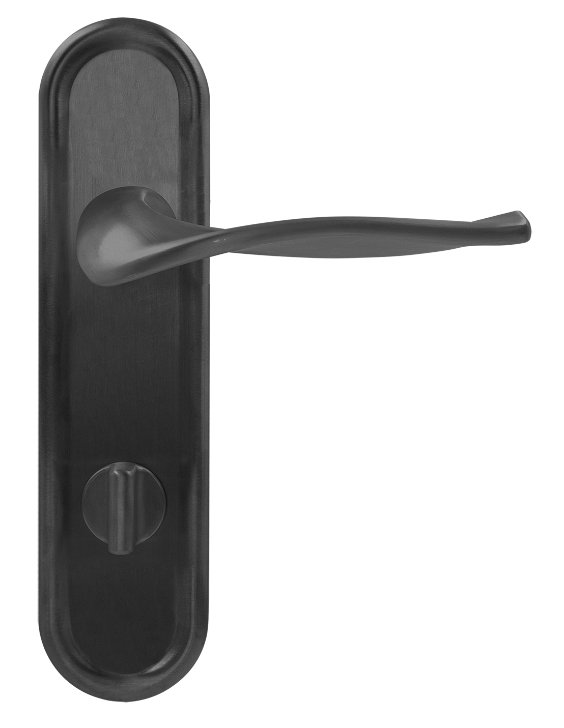 Ручка дверная SKYSCRAPER PLR WC SST на планке под сантехническую завертку, цвет Летняя гроза/Summer Storm фото купить в Омске