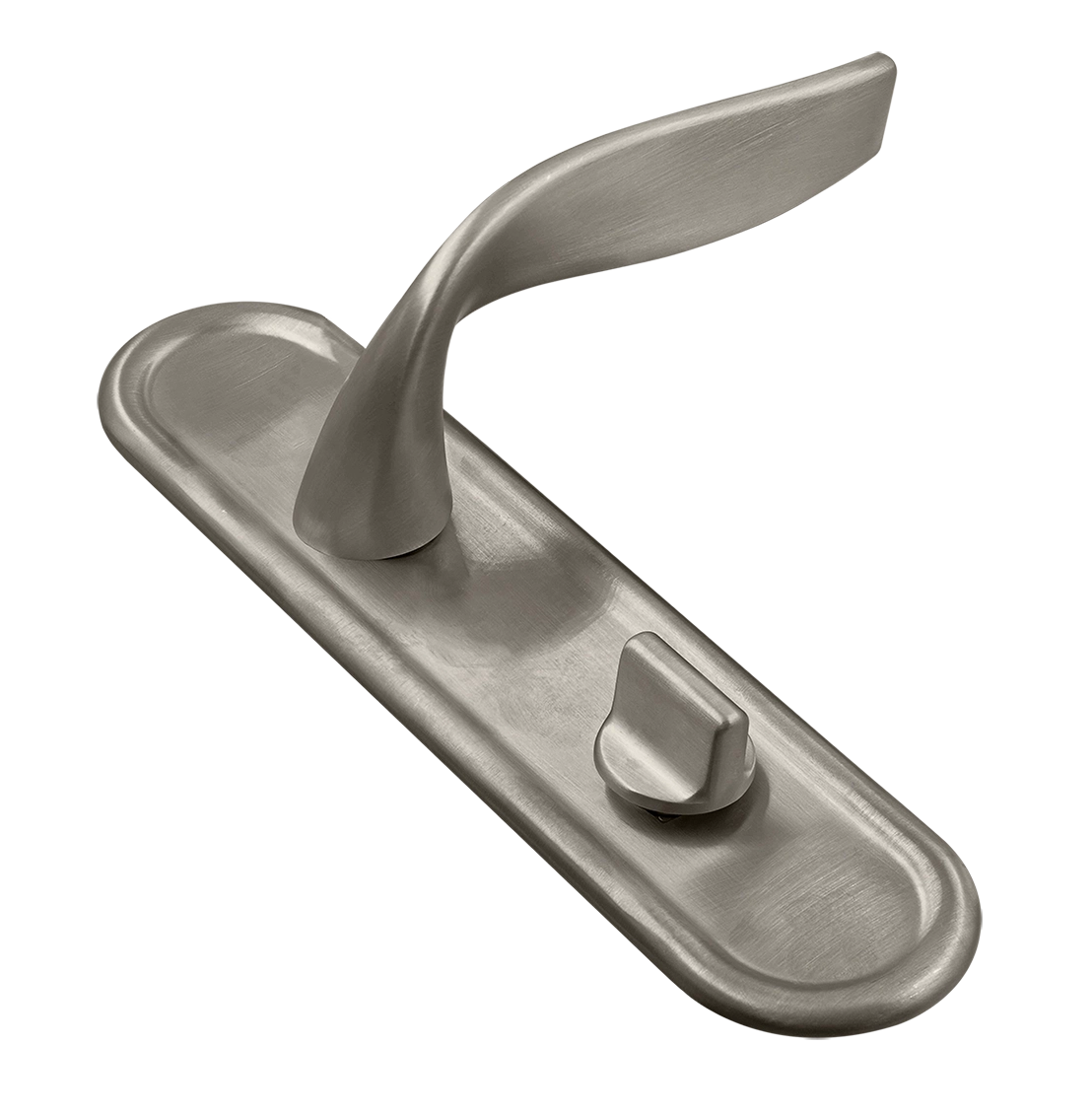 Ручка дверная SKYSCRAPER PLR WC SMI на планке под сантехническую завертку, цвет Весенняя дымка/Spring Mist фото купить Омск