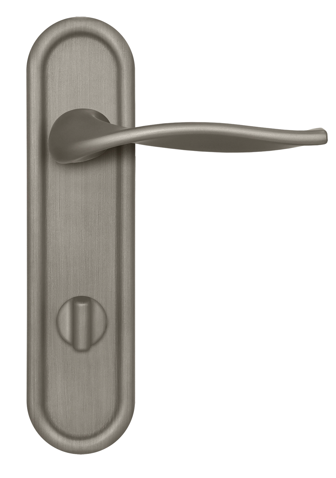 Ручка дверная SKYSCRAPER PLR WC SMI на планке под сантехническую завертку, цвет Весенняя дымка/Spring Mist фото купить в Омске