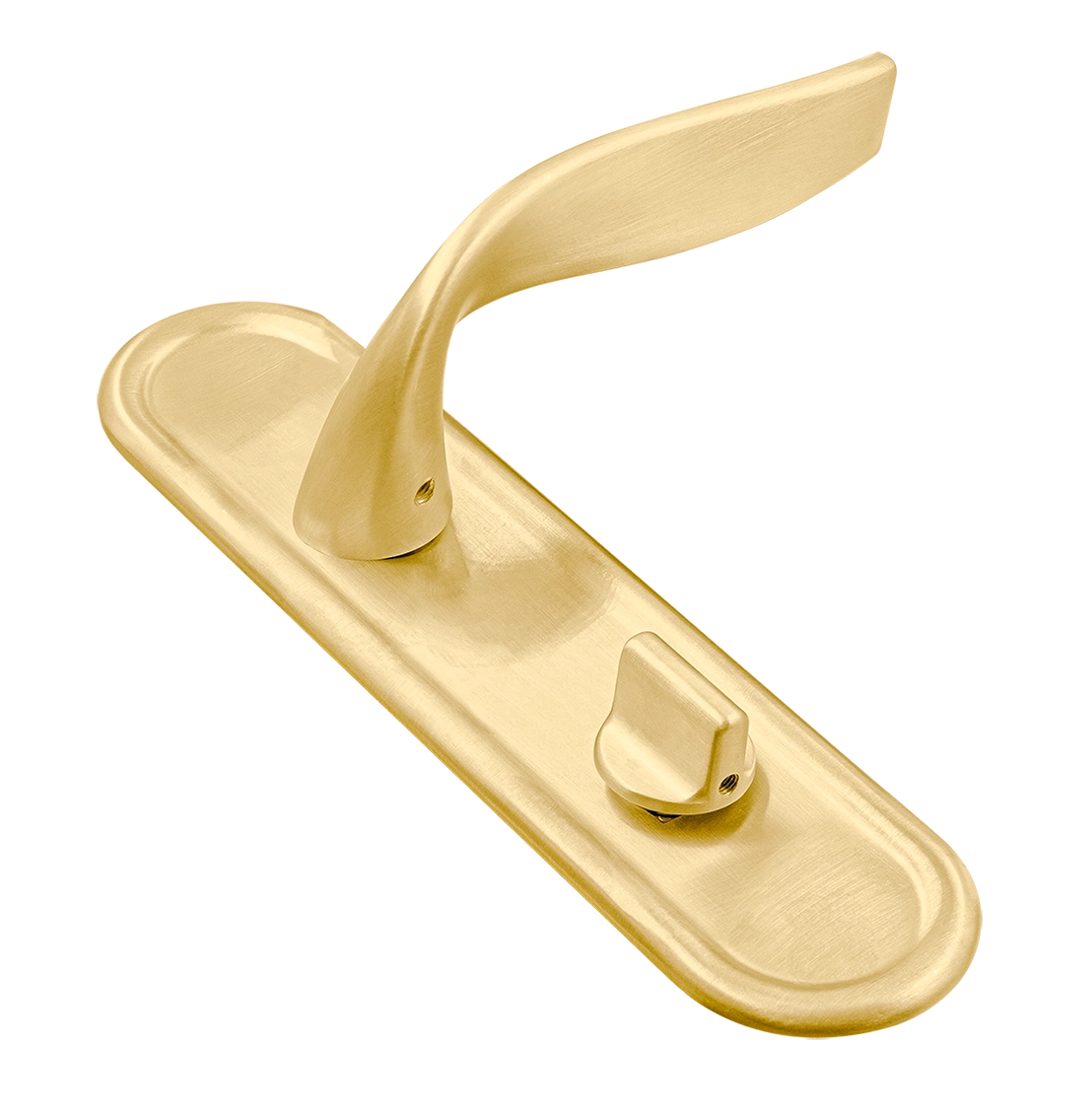 Ручка дверная SKYSCRAPER PLR WC AH на планке под сантехническую завертку, цвет Осенний мёд/Autumn Honey фото купить Омск