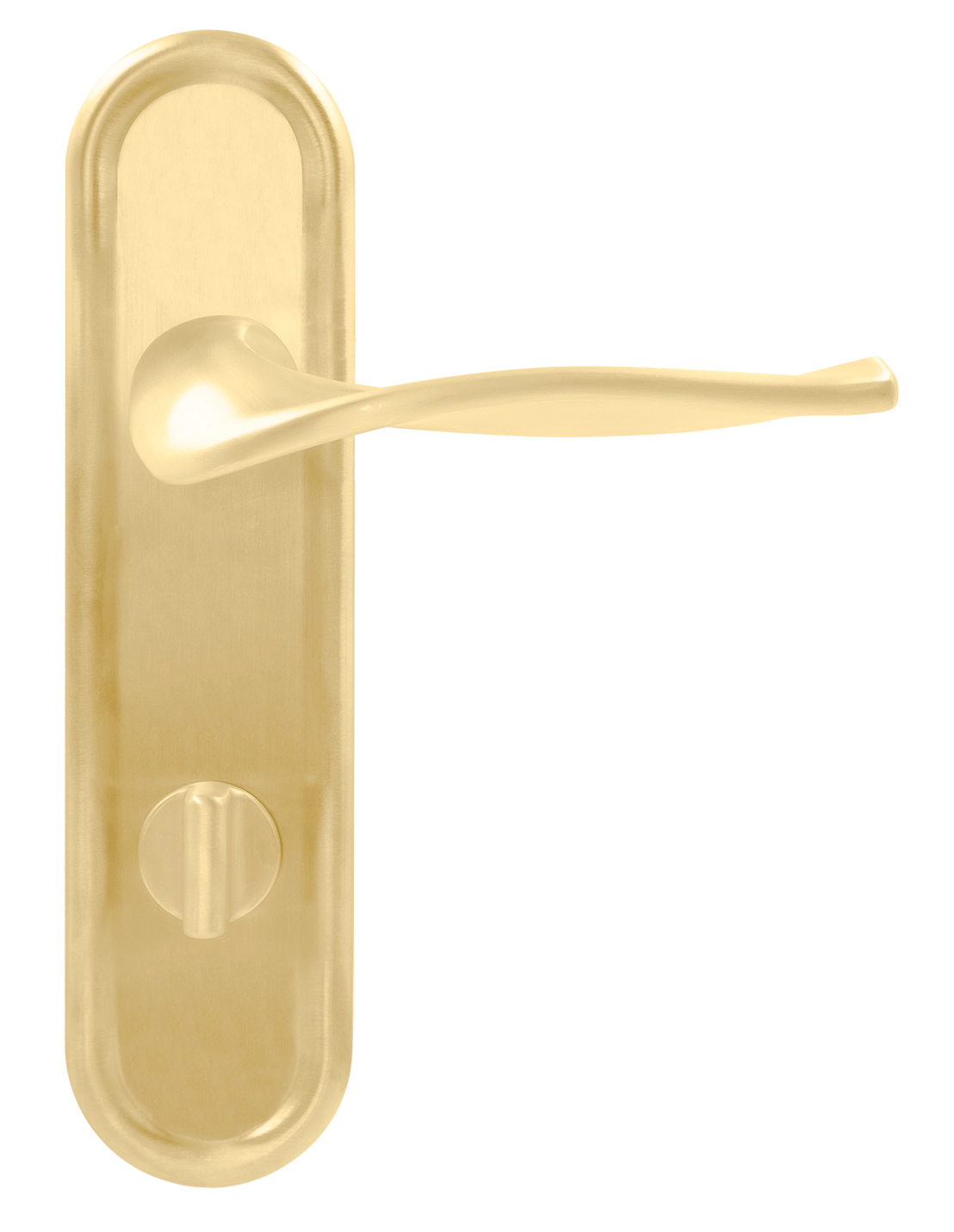 Ручка дверная SKYSCRAPER PLR WC AH на планке под сантехническую завертку, цвет Осенний мёд/Autumn Honey фото купить в Омске