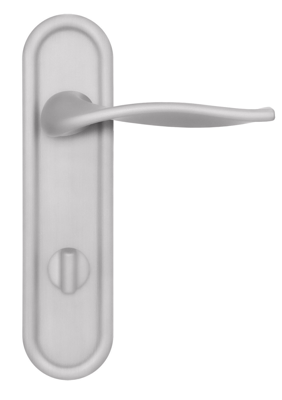 Ручка дверная SKYSCRAPER PLR WC SSW на планке под сантехническую завертку, цвет Стокгольмский снегопад/Stockholm Snowfall фото купить в Омске