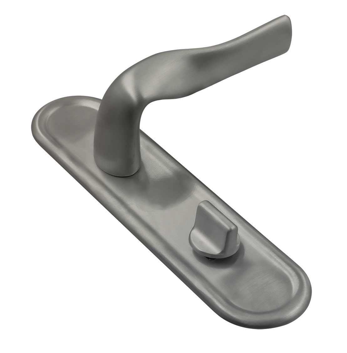 Ручка дверная LVB PLR WC WF на планке под сантехническую завертку, цвет Зимняя стужа/Winter Frost фото купить Омск