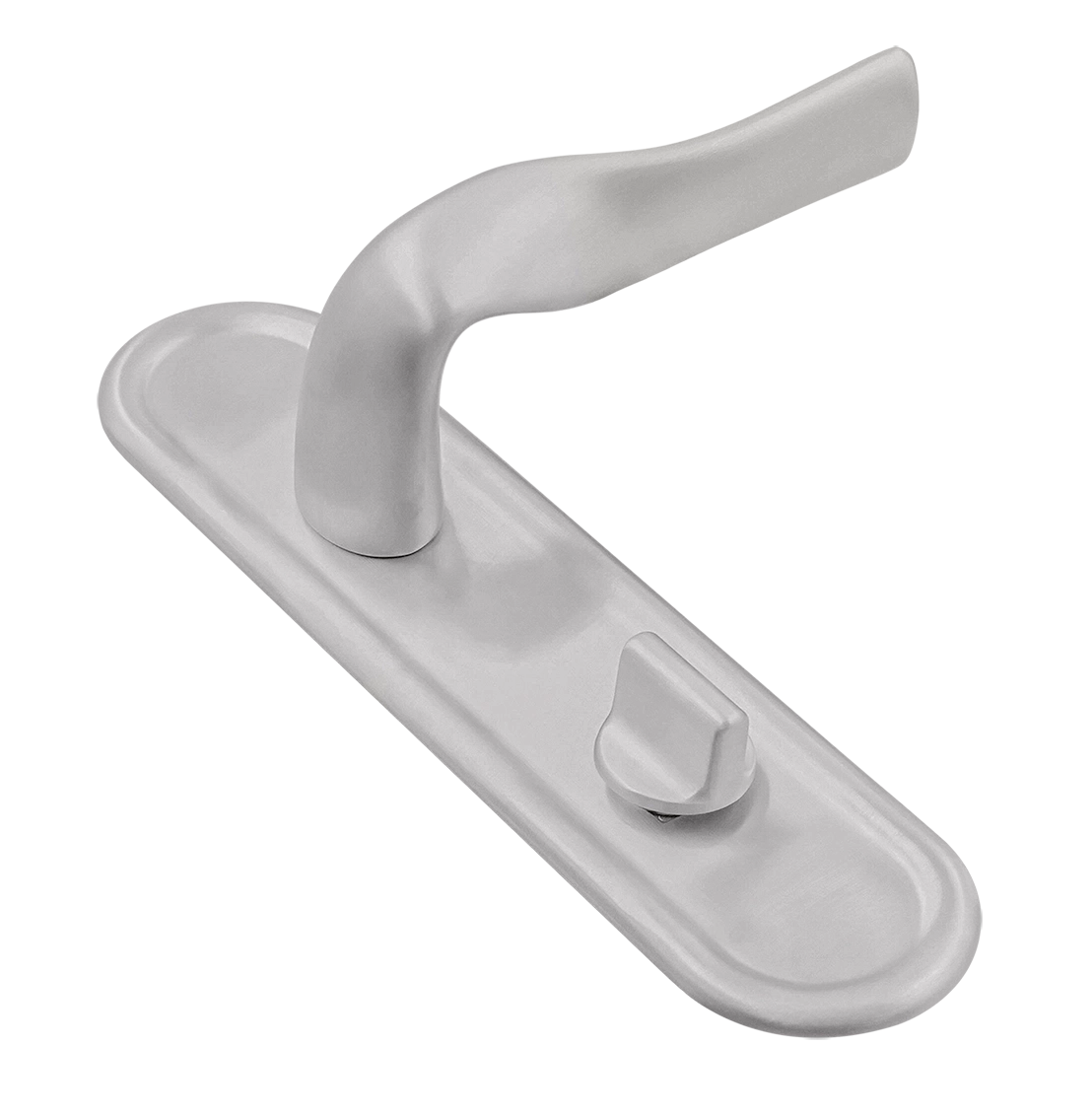 Ручка дверная LVB PLR WC SSW на планке под сантехническую завертку, цвет Стокгольмский снегопад/Stockholm Snowfall фото купить Омск