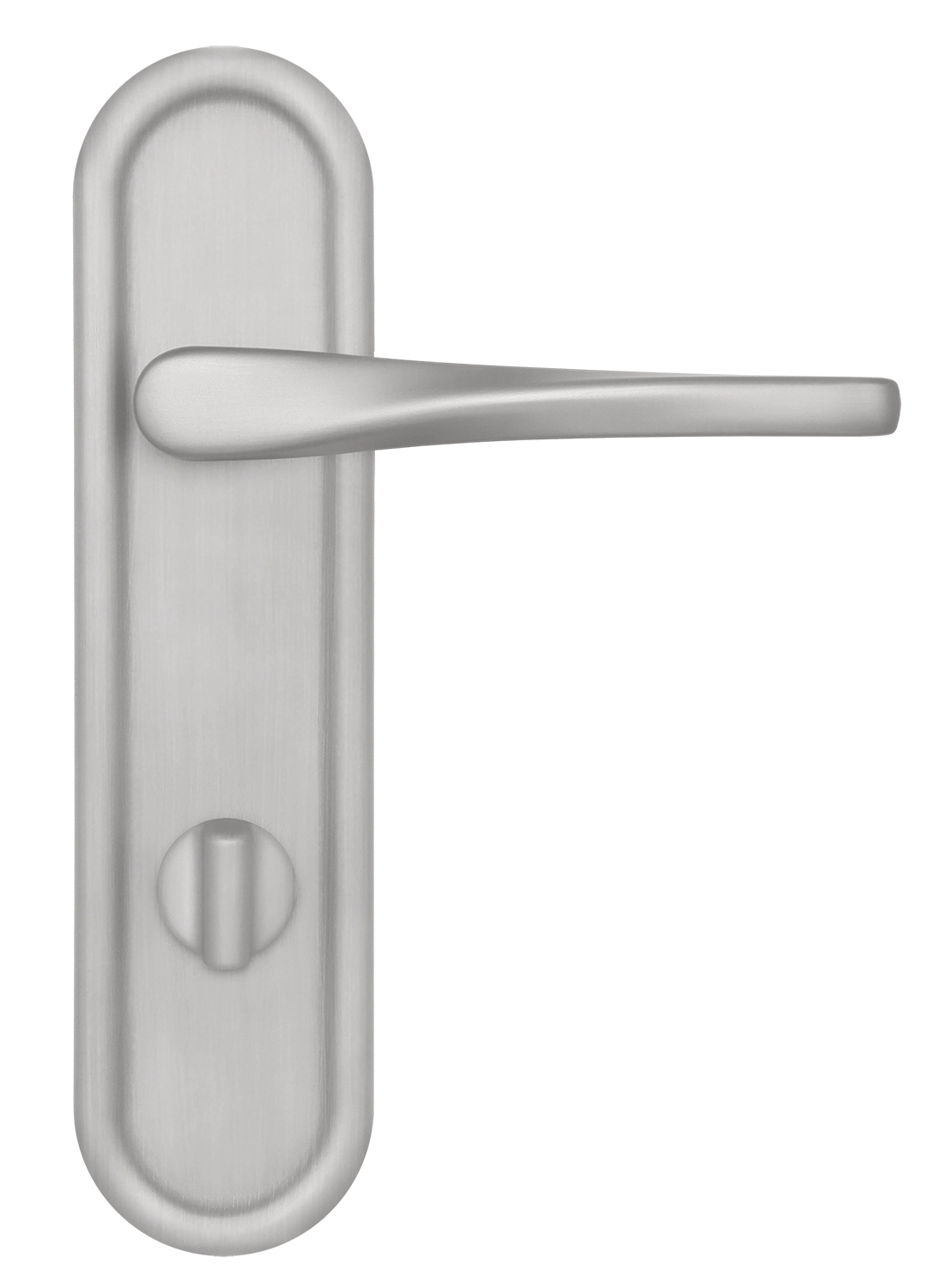 Ручка дверная THE OLYMPICS PLR WC SSW на планке под сантехническую завертку, цвет Стокгольмский снегопад/Stockholm Snowfall фото купить в Омске