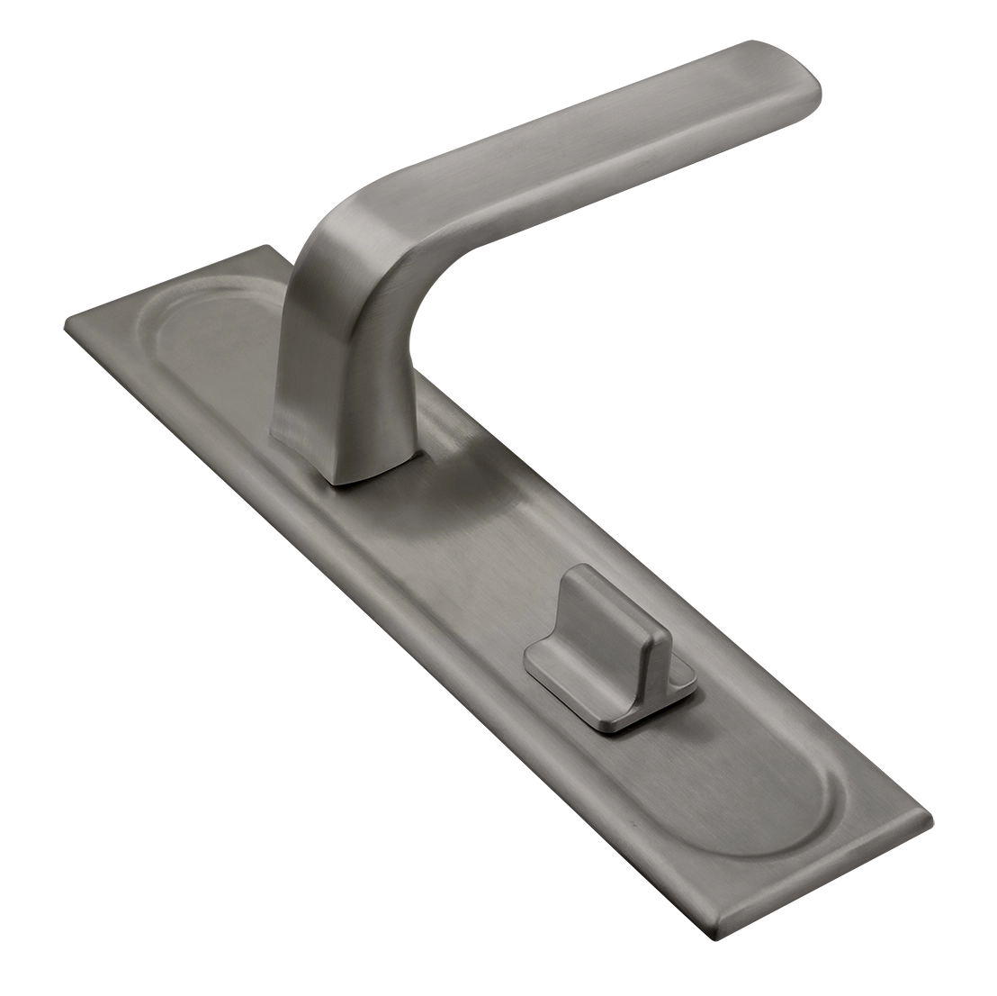 Ручка дверная THE BUS STATION PLS WC WF на планке под сантехническую завертку, цвет Зимняя стужа/Winter Frost фото купить Омск