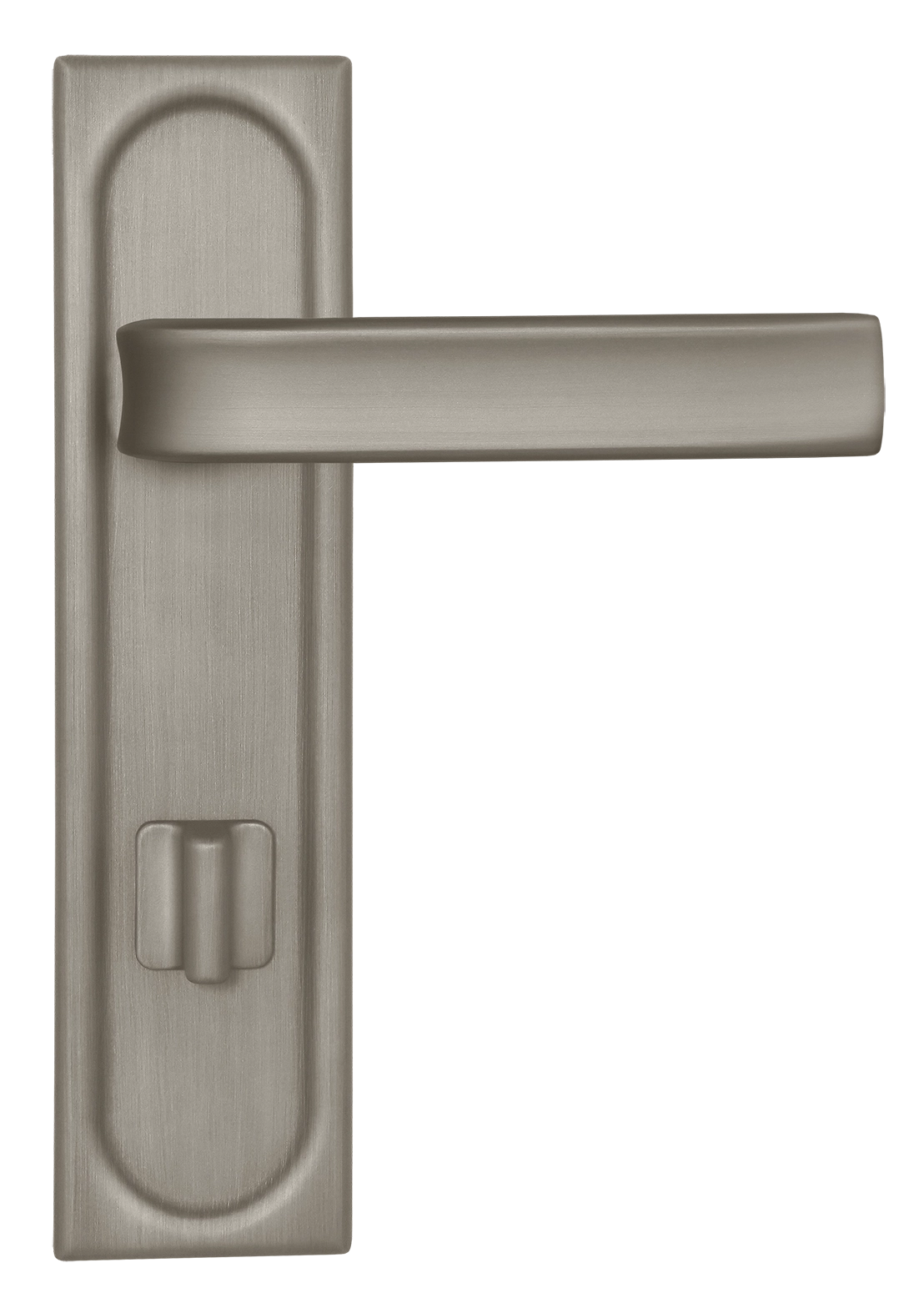 Ручка дверная THE BUS STATION PLS WC SMI на планке под сантехническую завертку, цвет Весенняя дымка/Spring Mist фото купить в Омске