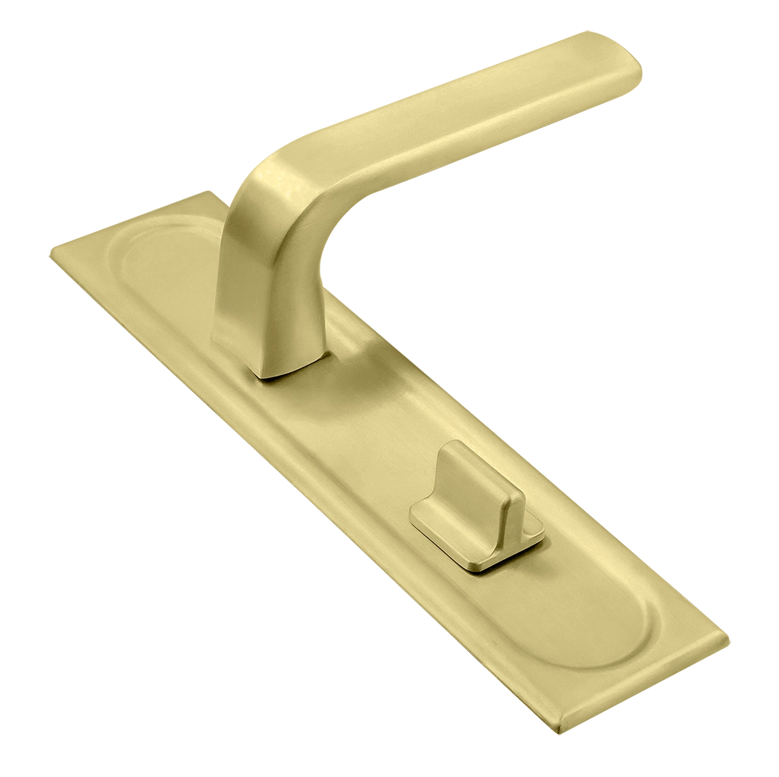 Ручка дверная THE BUS STATION PLS WC AH на планке под сантехническую завертку, цвет Осенний мёд/Autumn Honey фото купить Омск