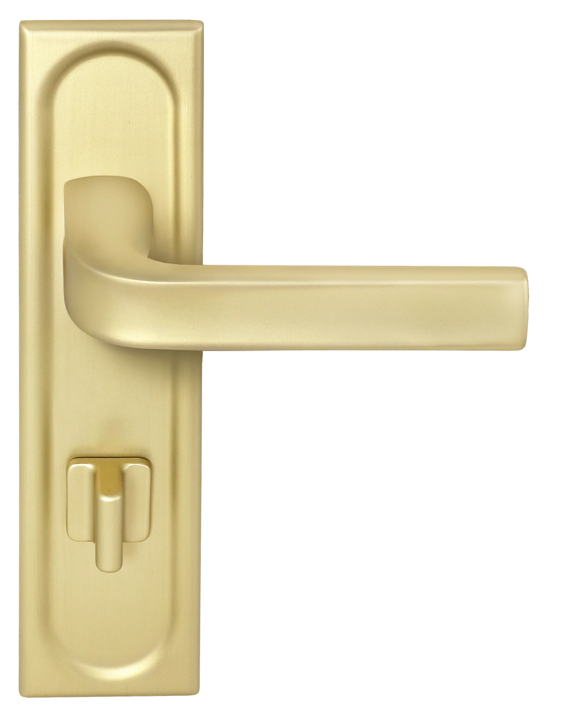 Ручка дверная THE BUS STATION PLS WC AH на планке под сантехническую завертку, цвет Осенний мёд/Autumn Honey фото фурнитура Омск