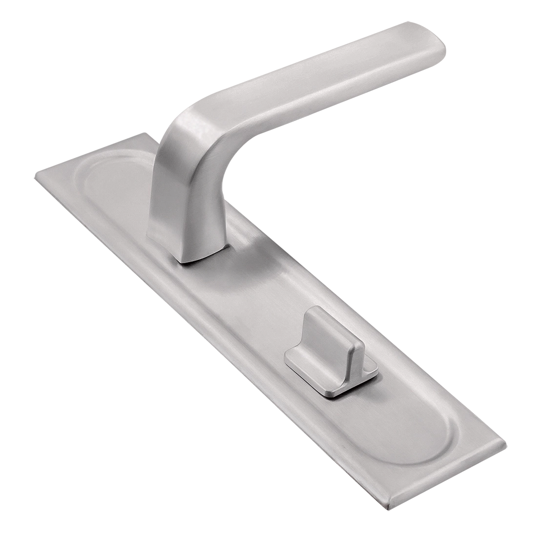 Ручка дверная THE BUS STATION PLS WC SSW на планке под сантехническую завертку, цвет Стокгольмский снегопад/Stockholm Snowfall фото купить Омск