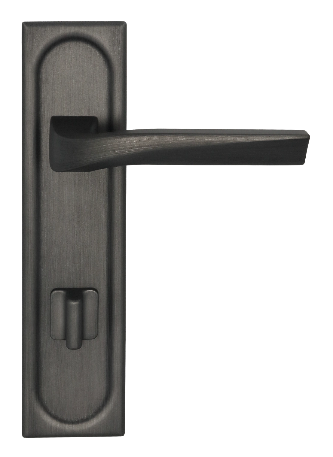 Ручка дверная WD CONCERT HALL PLS WC SST на планке под сантехническую завертку, цвет Летняя гроза/Summer Storm фото фурнитура Омск