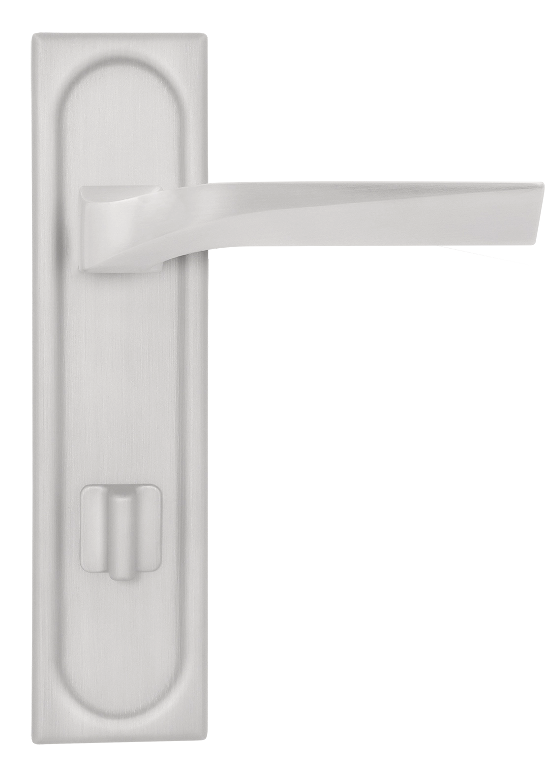 Ручка дверная WD CONCERT HALL PLS WC SSW на планке под сантехническую завертку, цвет Стокгольмский снегопад/Stockholm Snowfall фото купить в Омске